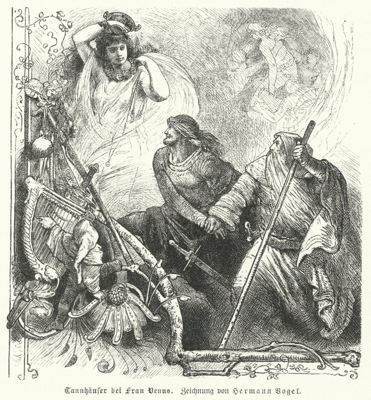 Tannhauser Venuksen kanssa tekijältä Hermann Vogel