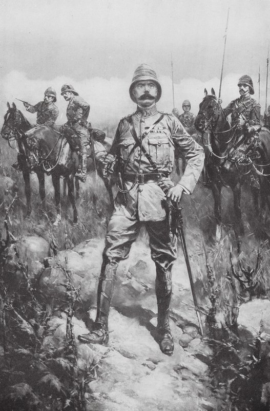 Lordi Kitchener Veldtissä (litografia) tekijältä Hermanus Willem (after) Koekkoek