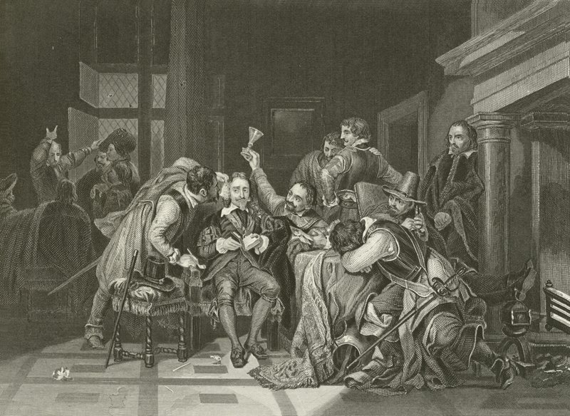 Kaarle ensimmäinen vartiohuoneessa tekijältä Hippolyte Delaroche