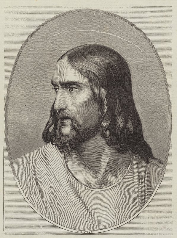 Vapahtajan pää tekijältä Hippolyte Delaroche