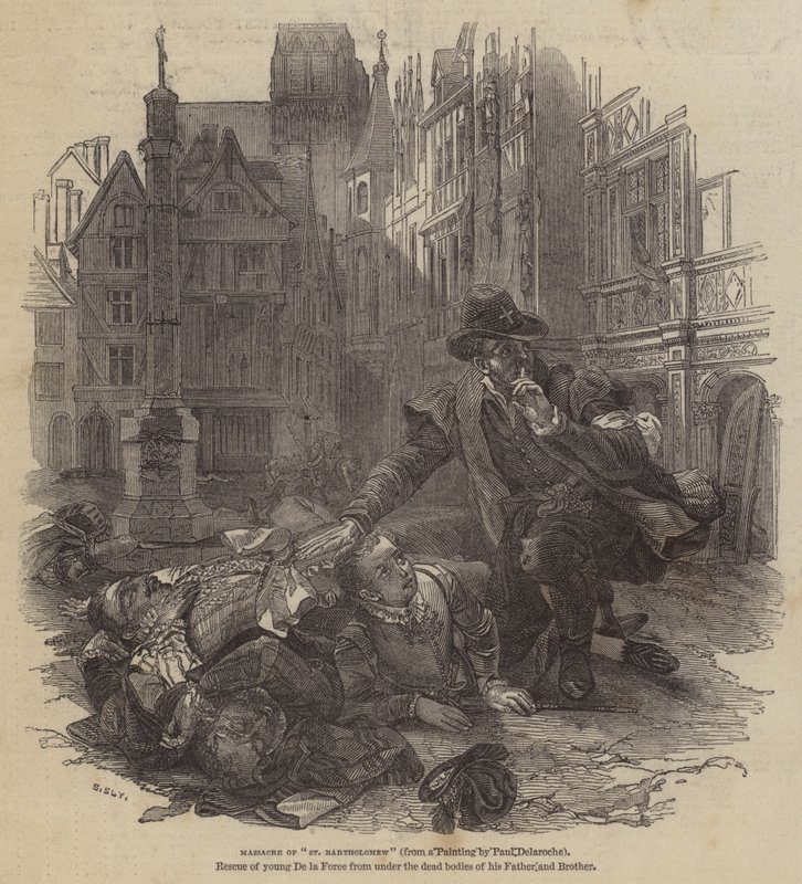 Pyhän Bartolomeuksen verilöyly tekijältä Hippolyte Delaroche