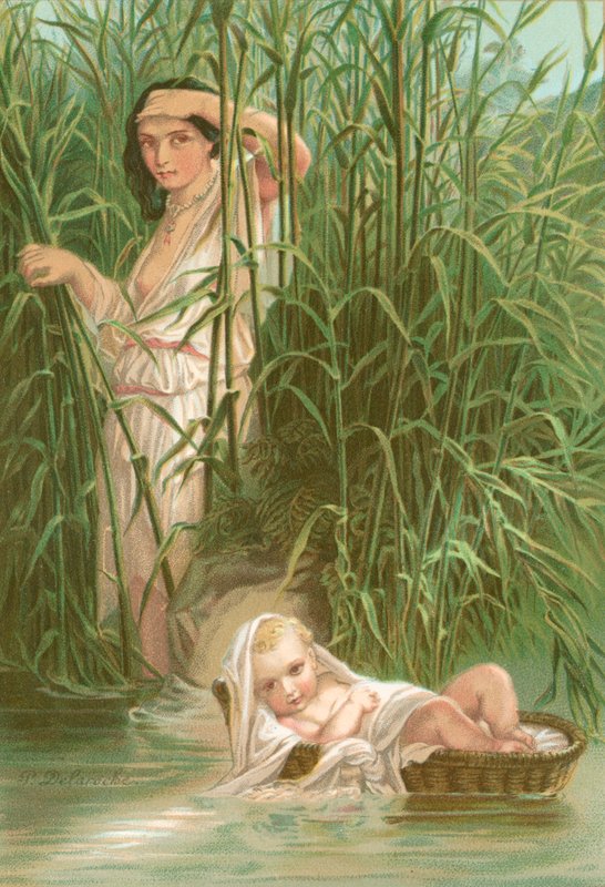 Mirjam ja Mooses tekijältä Hippolyte Delaroche