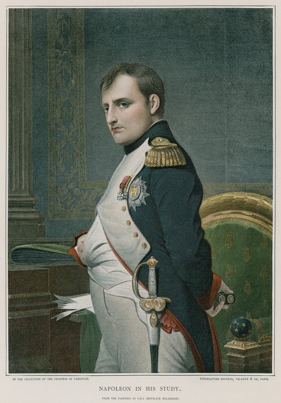 Napoleon työhuoneessaan tekijältä Hippolyte Delaroche