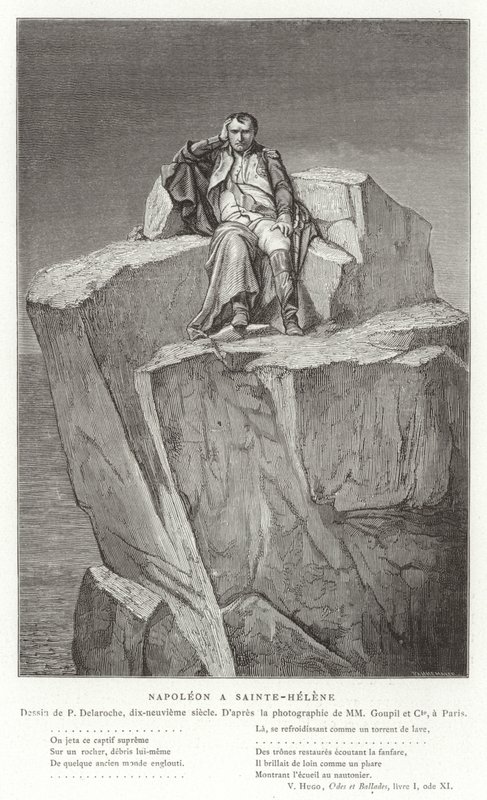 Napoleon Pyhällä Helenalla tekijältä Hippolyte Delaroche
