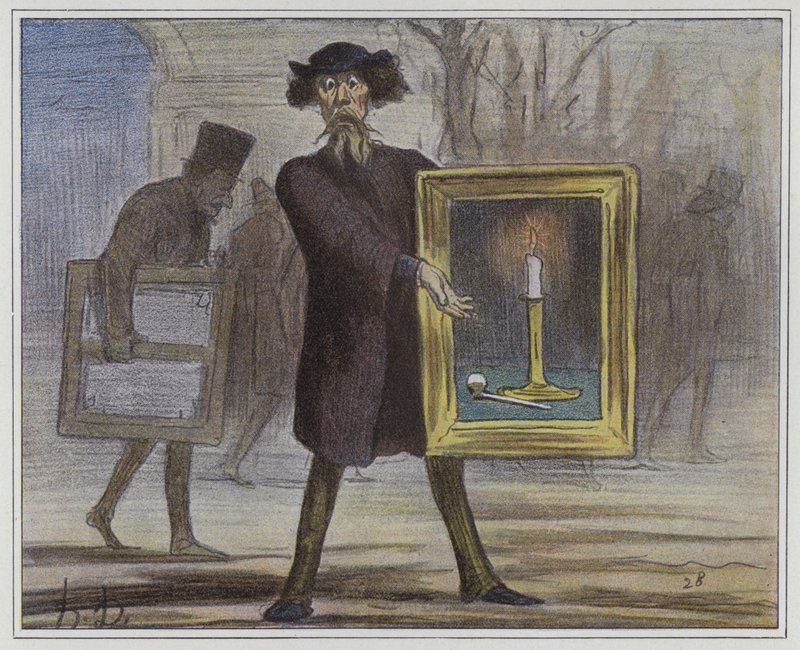 He hylkäsivät tämän... tietämättömät! tekijältä Honore circle of Daumier