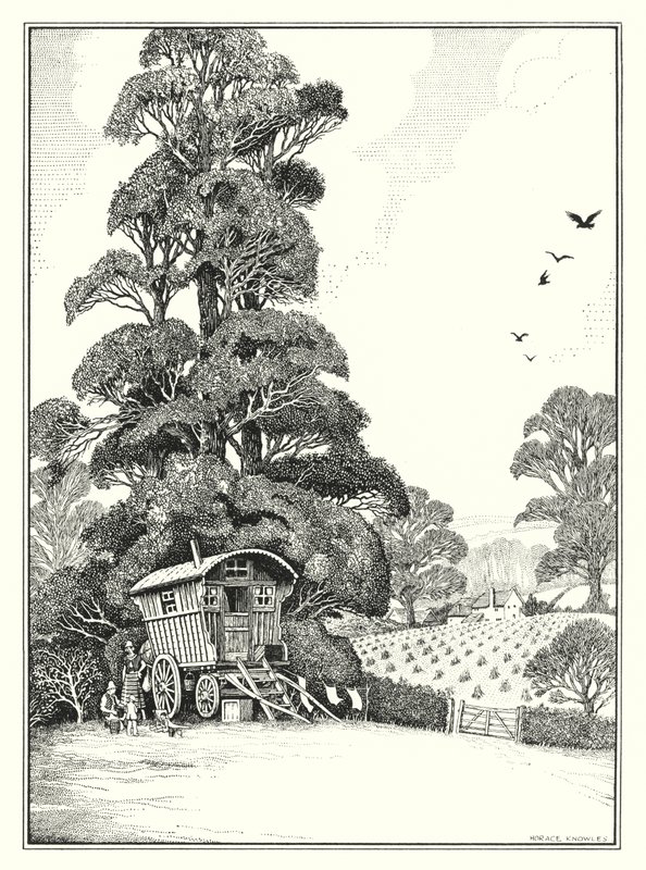 Elokuu (litografia) tekijältä Horace J. Knowles