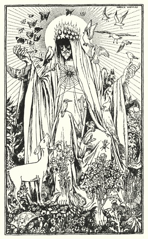 Punarinta (litografia) tekijältä Horace J. Knowles