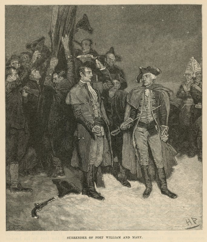 Fort Williamin ja Maryn antautuminen tekijältä Howard Pyle