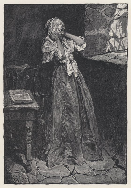 Marie Antoinette vankilassa Temppelin tornissa tekijältä Howard (after) Pyle