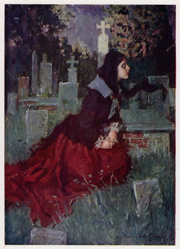 Henry Wadsworth Longfellowin kuvitus Evangelinelle, A Tale of Arcadie (värilitho) tekijältä Howard Chandler (after) Christy