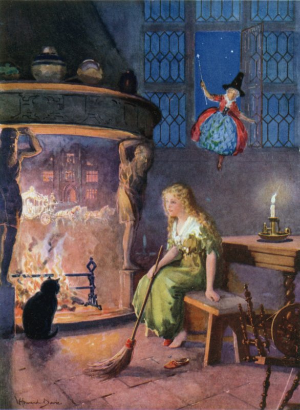 Cinderella (väri litho) tekijältä Howard Davie