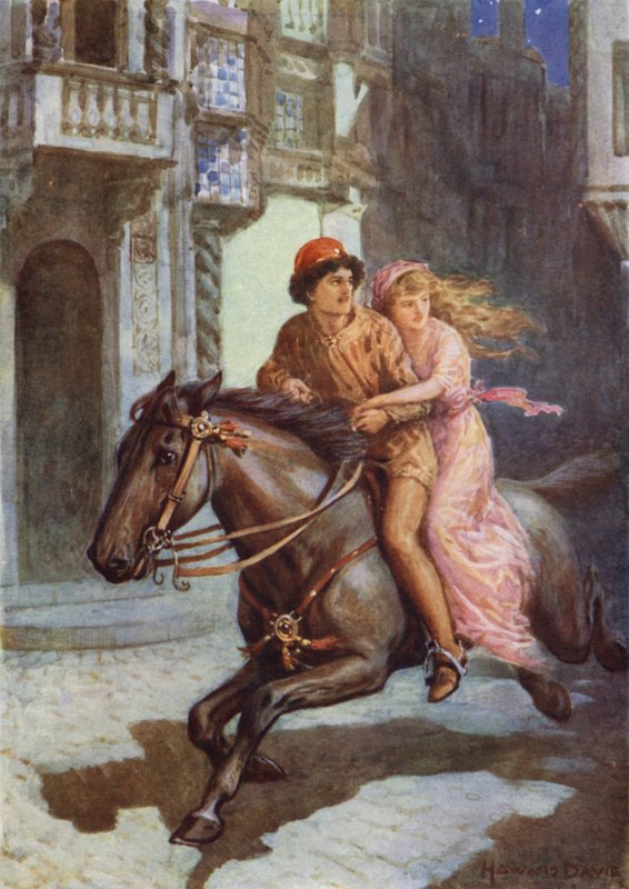 "He ratsastivat nopeasti" elokuvasta "Viola" (väri litho) tekijältä Howard Davie
