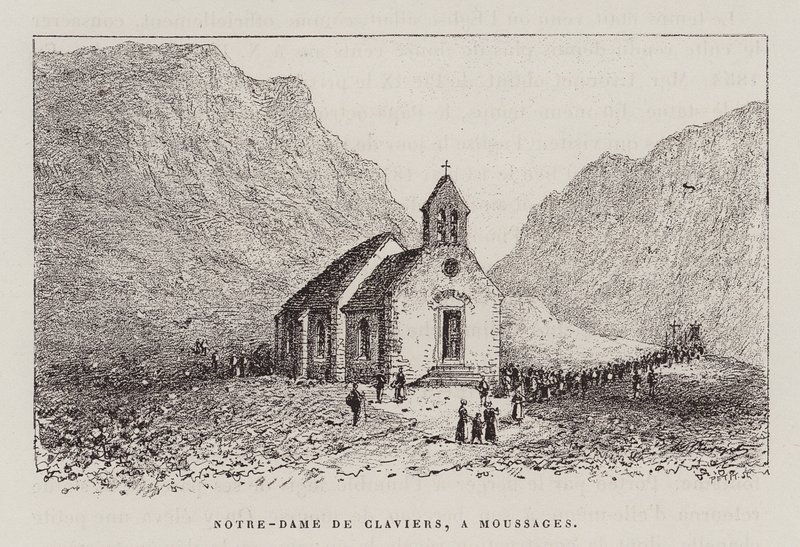 Notre-Dame De Claviers, A Moussages (kaiverrus) (kaiverrus) tekijältä Hubert Clerget