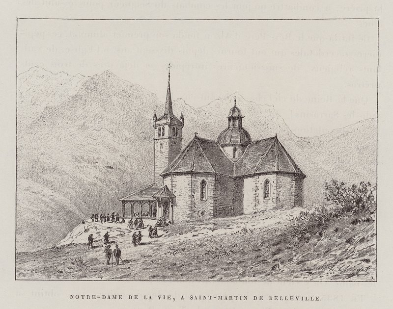 Notre-Dame De La Vie, A Saint-Martin De Belleville (kaiverrus) (kaiverrus) tekijältä Hubert Clerget