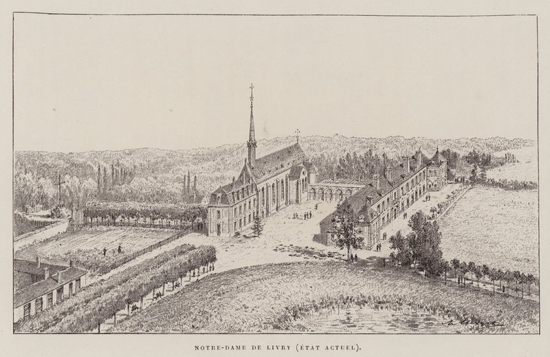 Notre-Dame De Livry, nykytila (kaiverrus) tekijältä Hubert Clerget