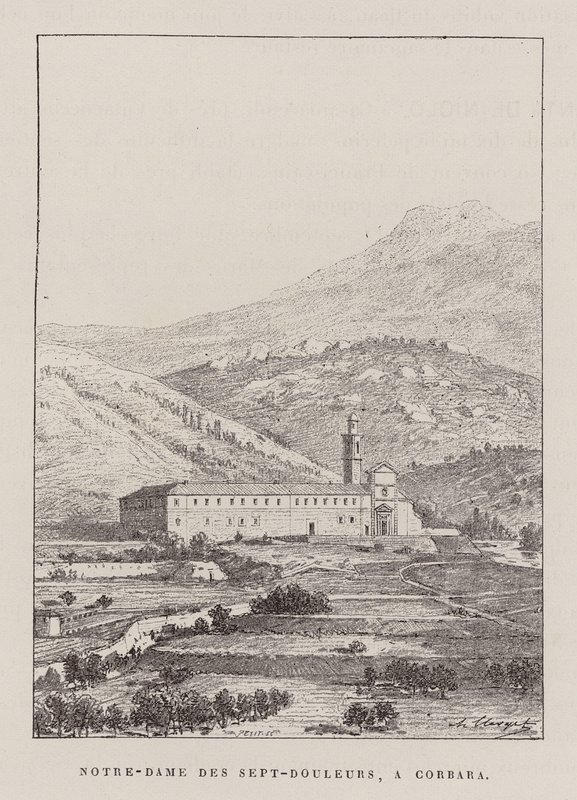 Notre-Dame Des Sept-Douleurs, A Corbara (kaiverrus) (kaiverrus) tekijältä Hubert Clerget