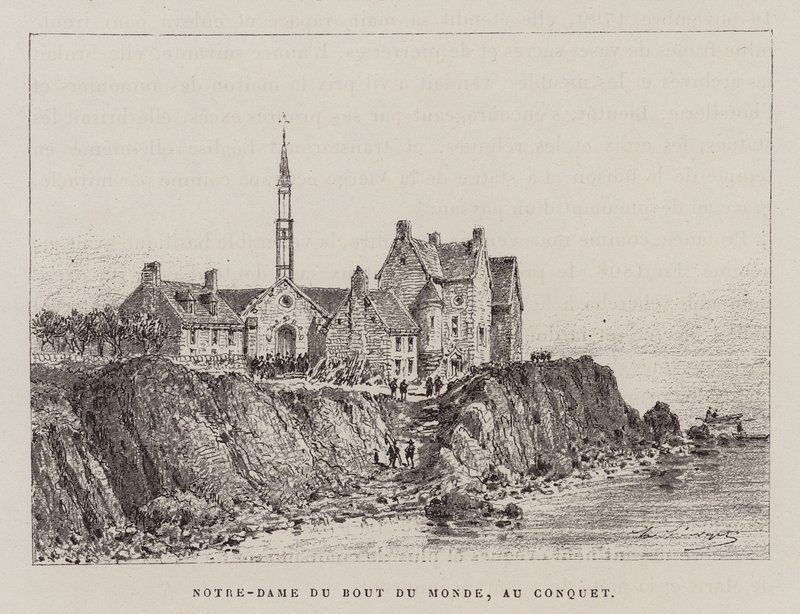 Notre-Dame Du Bout Du Monde, Au Conquet (kaiverrus) (kaiverrus) tekijältä Hubert Clerget