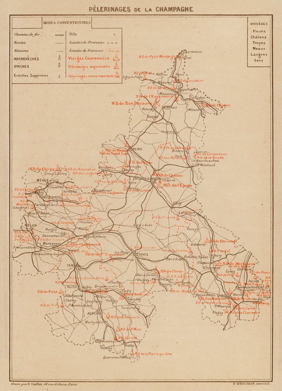 Pelerinages De La Champagne (värilitro) tekijältä Hubert Clerget
