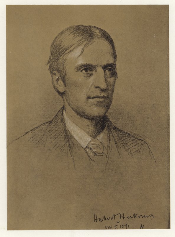 Hubert Herkomerin omakuva tekijältä Hubert von Herkomer