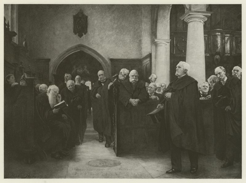 Charterhousen kappeli (syväpaino) tekijältä Hubert von Herkomer