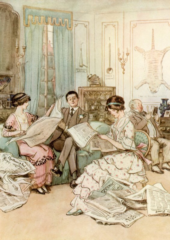 Kuvitus J M Barrien The Admirable Crichtonille tekijältä Hugh Thomson