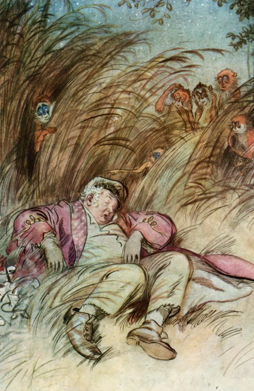 Kuvitus J M Barrien The Admirable Crichtonille tekijältä Hugh Thomson