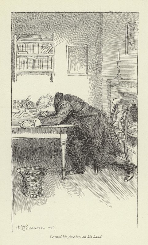 George Eliotin Janetsin katumuksen kuvitus. tekijältä Hugh Thomson