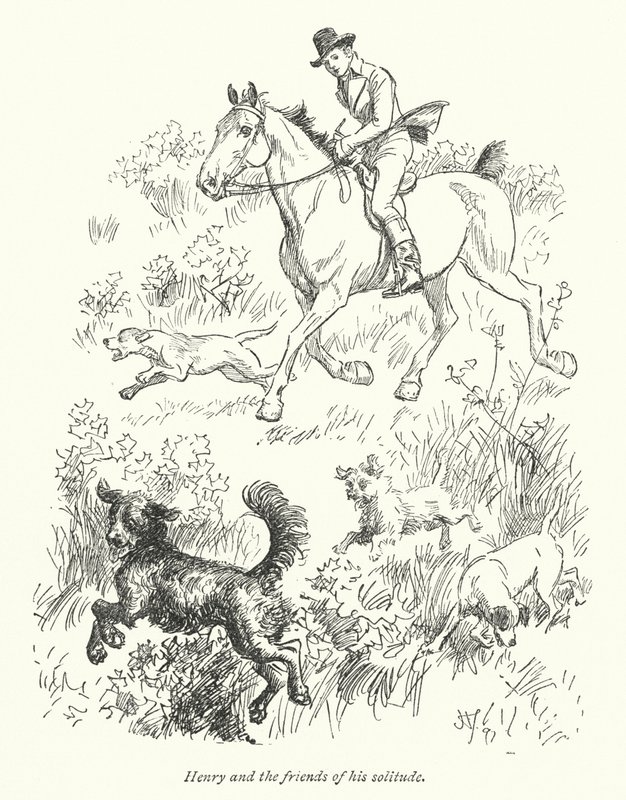 Kuvitus Northanger Abbeylle, kirjoittanut Jane Austen (litho) tekijältä Hugh Thomson