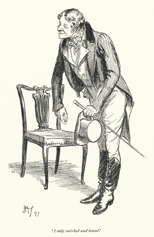 Jane Austenin kuvitus suostutteluun (litho) tekijältä Hugh Thomson