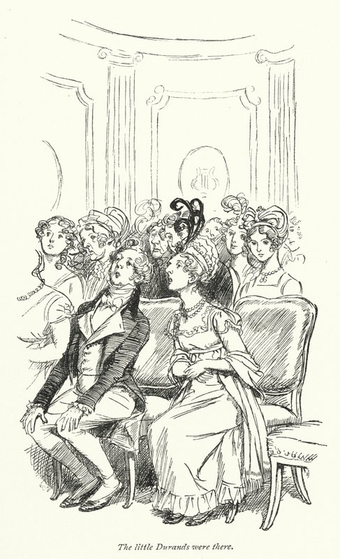 Jane Austenin kuvitus suostutteluun (litho) tekijältä Hugh Thomson