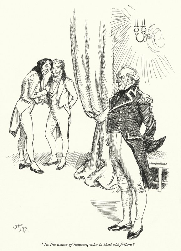 Jane Austenin kuvitus suostutteluun (litho) tekijältä Hugh Thomson