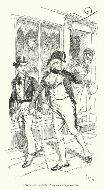 Jane Austenin kuvitus suostutteluun (litho) tekijältä Hugh Thomson