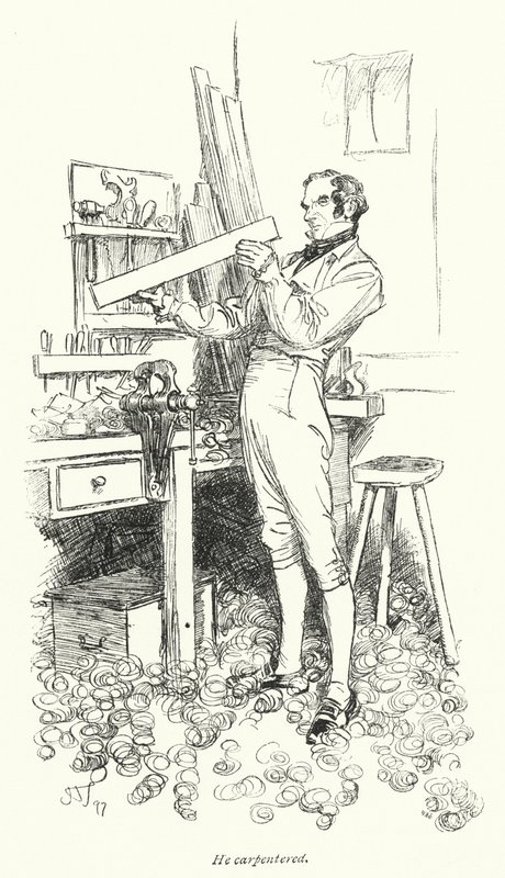 Jane Austenin kuvitus suostutteluun (litho) tekijältä Hugh Thomson