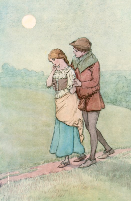 Kuvitus Shakespearen Kuten pidät tekijältä Hugh Thomson
