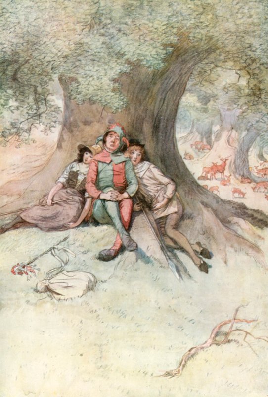 Kuvitus Shakespearesille kuten pidät tekijältä Hugh Thomson