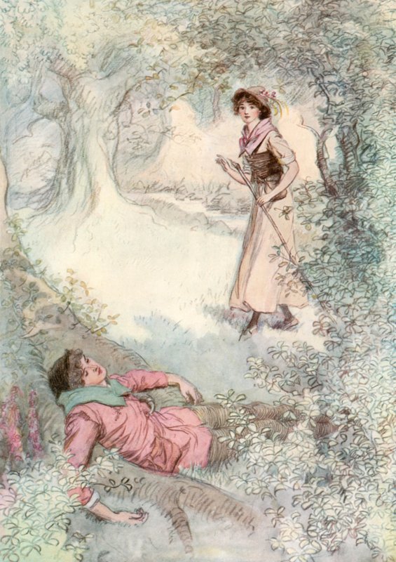 Kuvitus Shakespearesille kuten pidät tekijältä Hugh Thomson