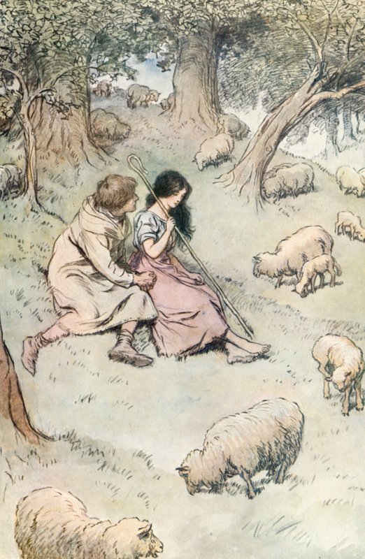 Kuvitus Shakespearesille kuten pidät tekijältä Hugh Thomson