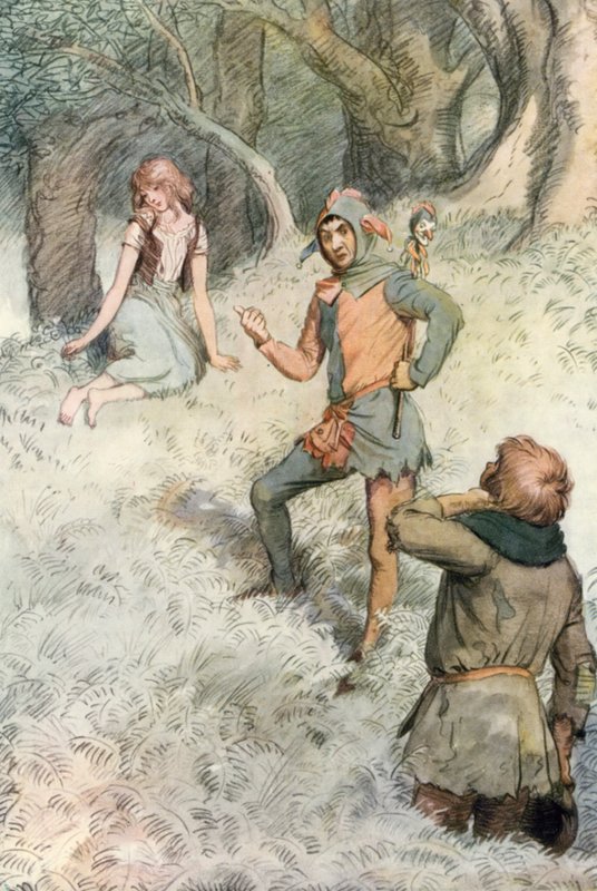 Kuvitus Shakespearesille kuten pidät tekijältä Hugh Thomson