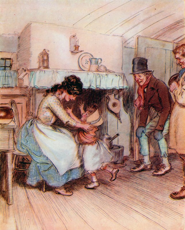Charles Dickensin kuvitus The Chimesille tekijältä Hugh Thomson
