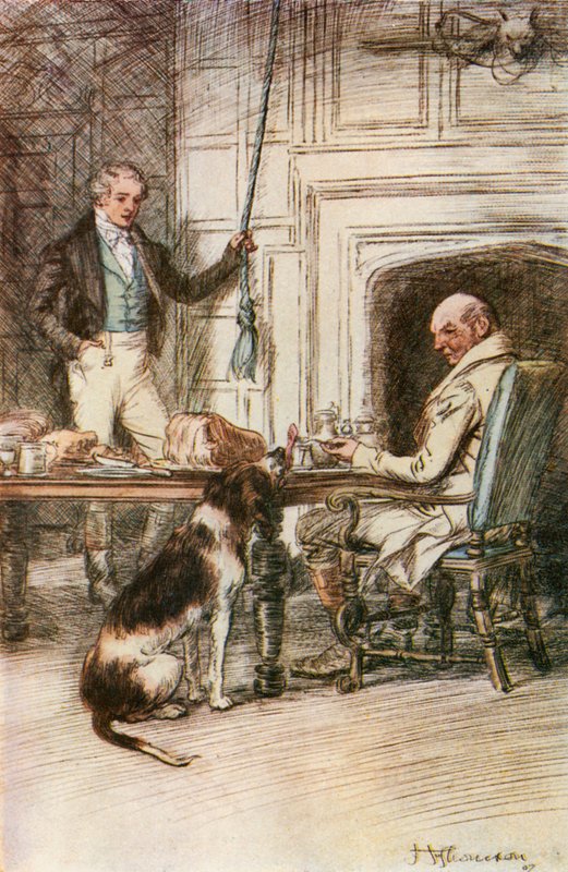 "Soita Bell for my Ale, tahdotko" (väri litho) tekijältä Hugh Thomson