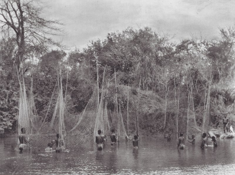 Afrikka: Morus Fishing (s/w kuva) tekijältä Hugo Adolf Bernatzik
