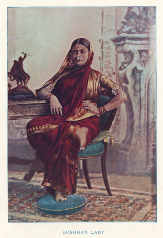 Intiaanit: Brahman Lady (värillinen kuva) tekijältä Indian photographer