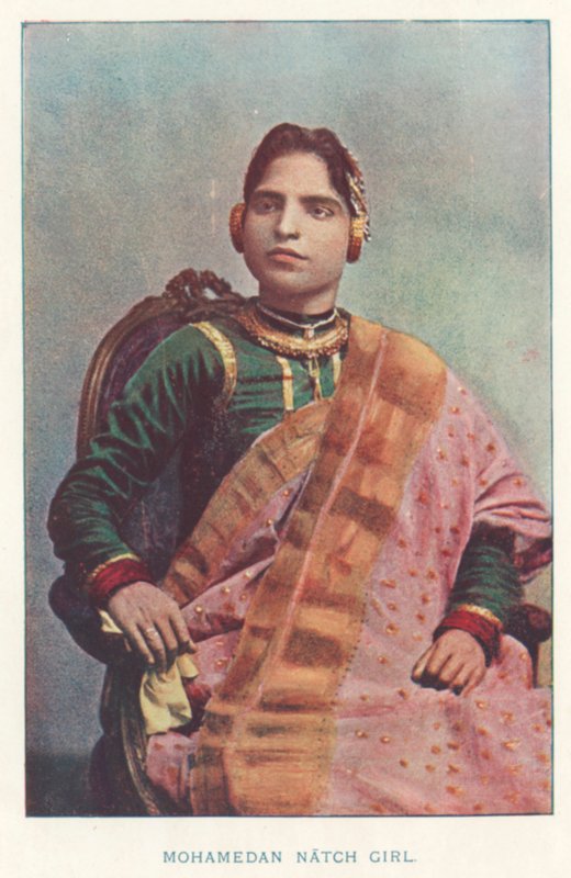 Intiaanit: Mohammedan Match Girl (värillinen kuva) tekijältä Indian photographer