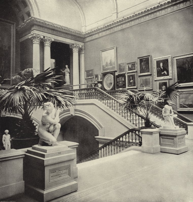Stairway National Gallery, Dublin (m/w kuva) tekijältä Irish Photographer
