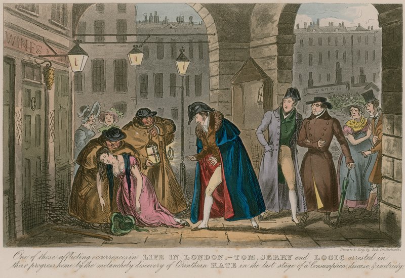 Yksi niistä vaivautuvista tapahtumista Life in Londonissa tekijältä Isaac Robert Cruikshank