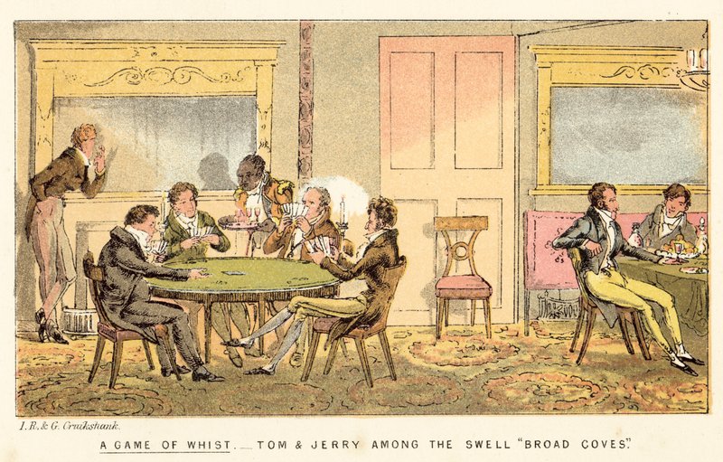 Peli Whist tekijältä Isaac, Robert and George Cruikshank