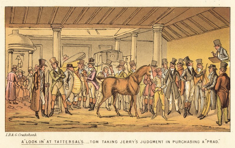Katsaus Tattersallsiin tekijältä Isaac, Robert and George Cruikshank