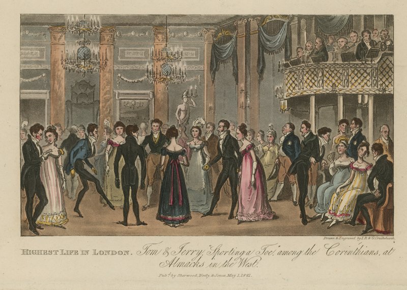 Lontoon korkein elämä tekijältä Isaac, Robert and George Cruikshank
