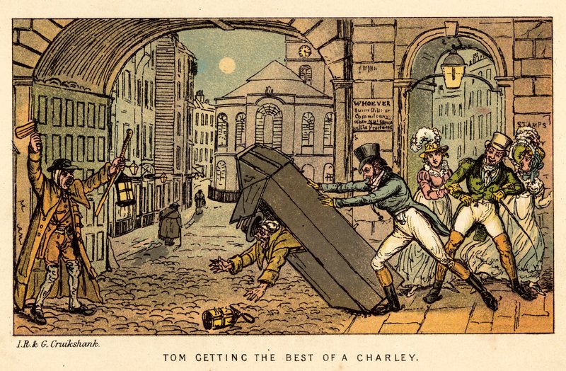 Tom saa parhaan mahdollisen Charleysta tekijältä Isaac, Robert and George Cruikshank