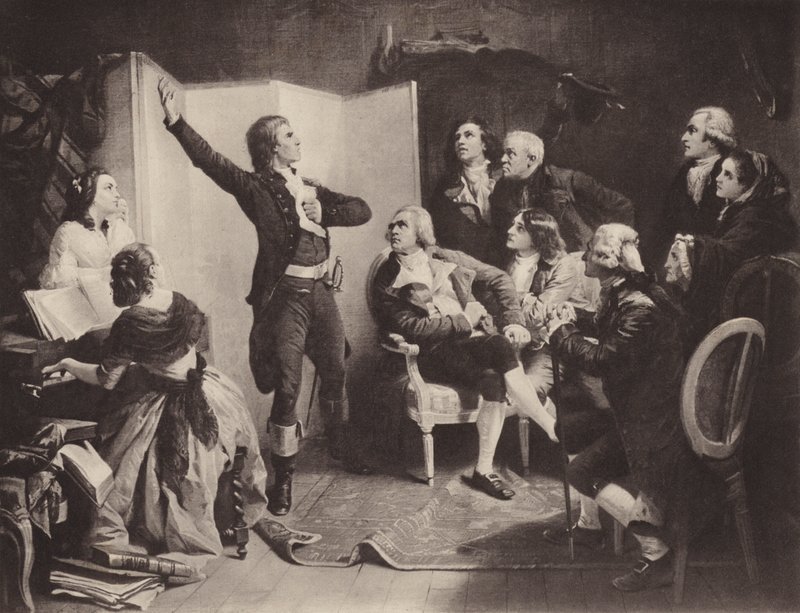 Marseillaisen ensimmäinen laulu (litho) tekijältä Isidore (after) Pils